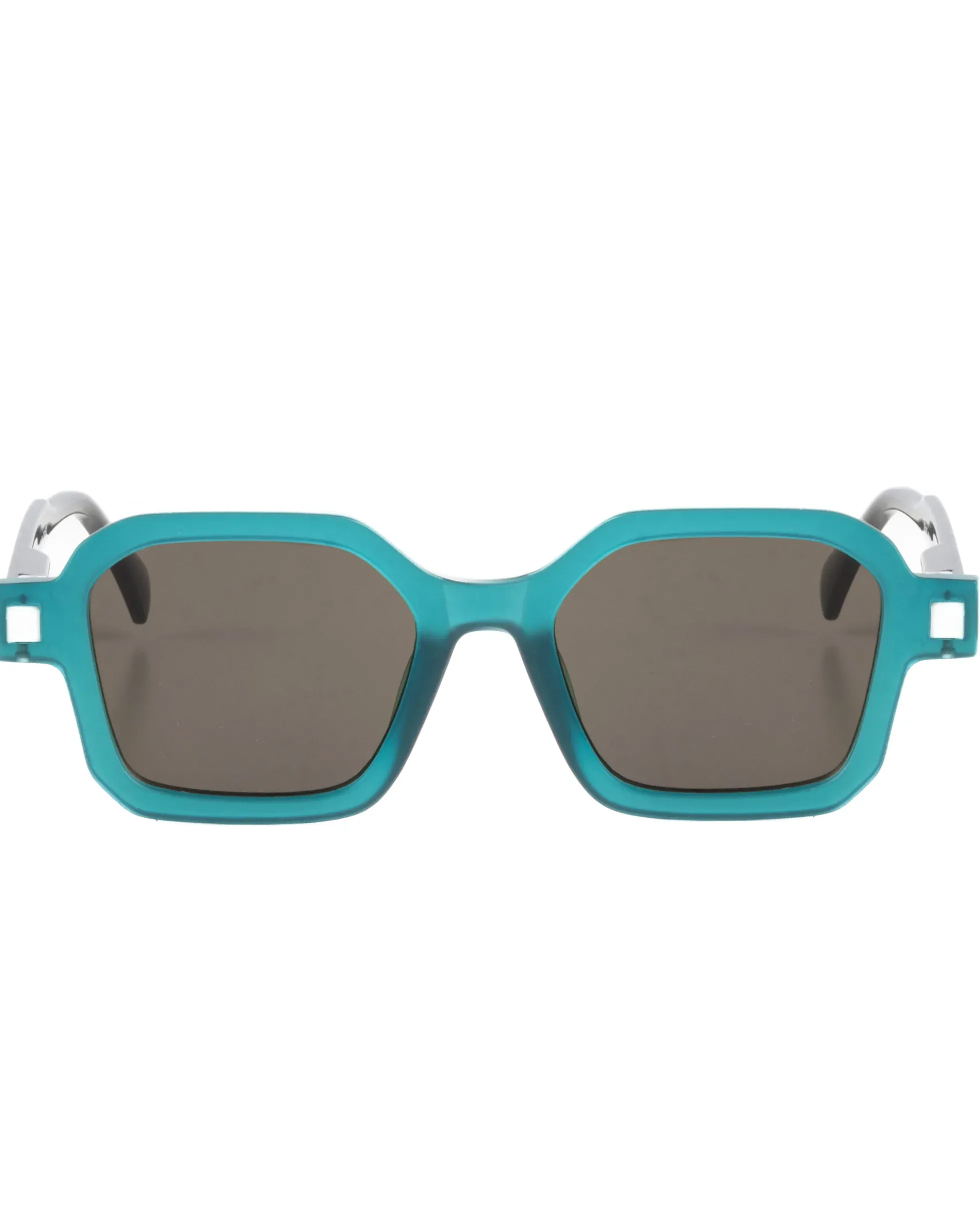 Occhiali da Sole Uomo Unisex Sunglasses Geometrici Squadrati Esclusivi Turchese GIOSAL-OC1086A