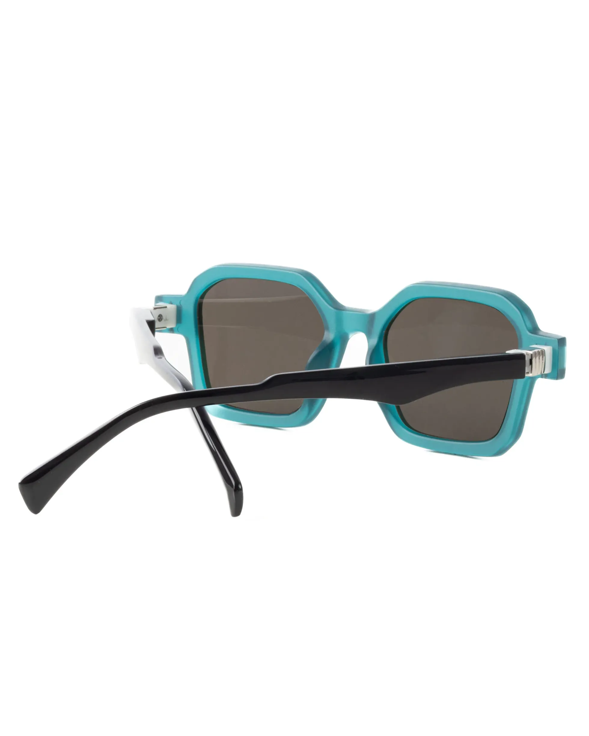 Occhiali da Sole Uomo Unisex Sunglasses Geometrici Squadrati Esclusivi Turchese GIOSAL-OC1086A