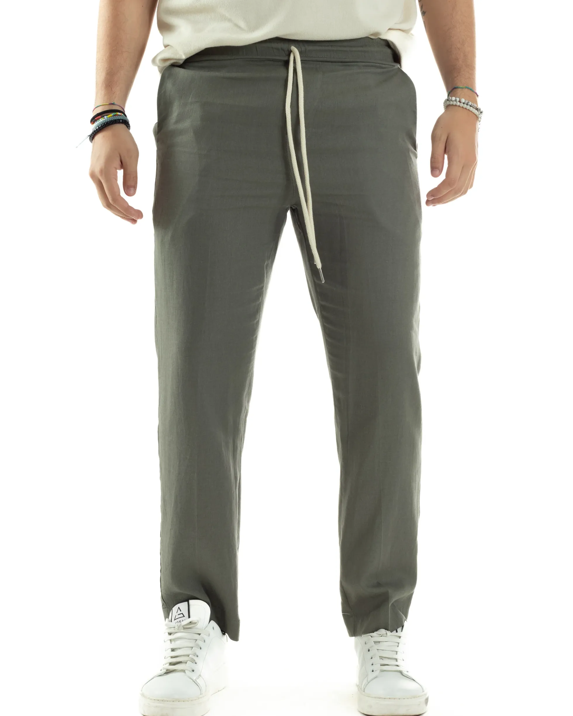 Pantalaccio Lino Regular Fit P6337A