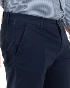 Pantaloni Uomo Cotone Tasche America Blu TCP1010A