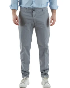 Pantaloni Uomo Cotone Tasche America Grigio TCP1009A