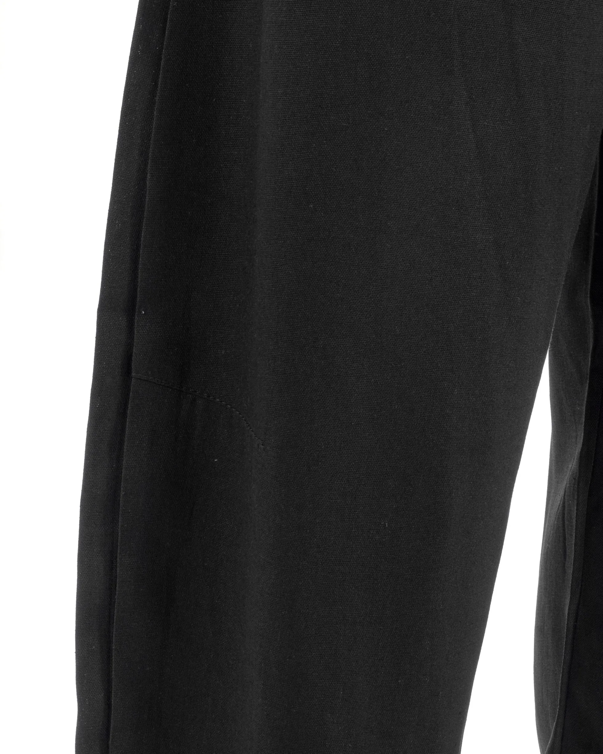 Pantaloni uomo lino baggy fit cinque tasche nero GIOSAL-P6502A