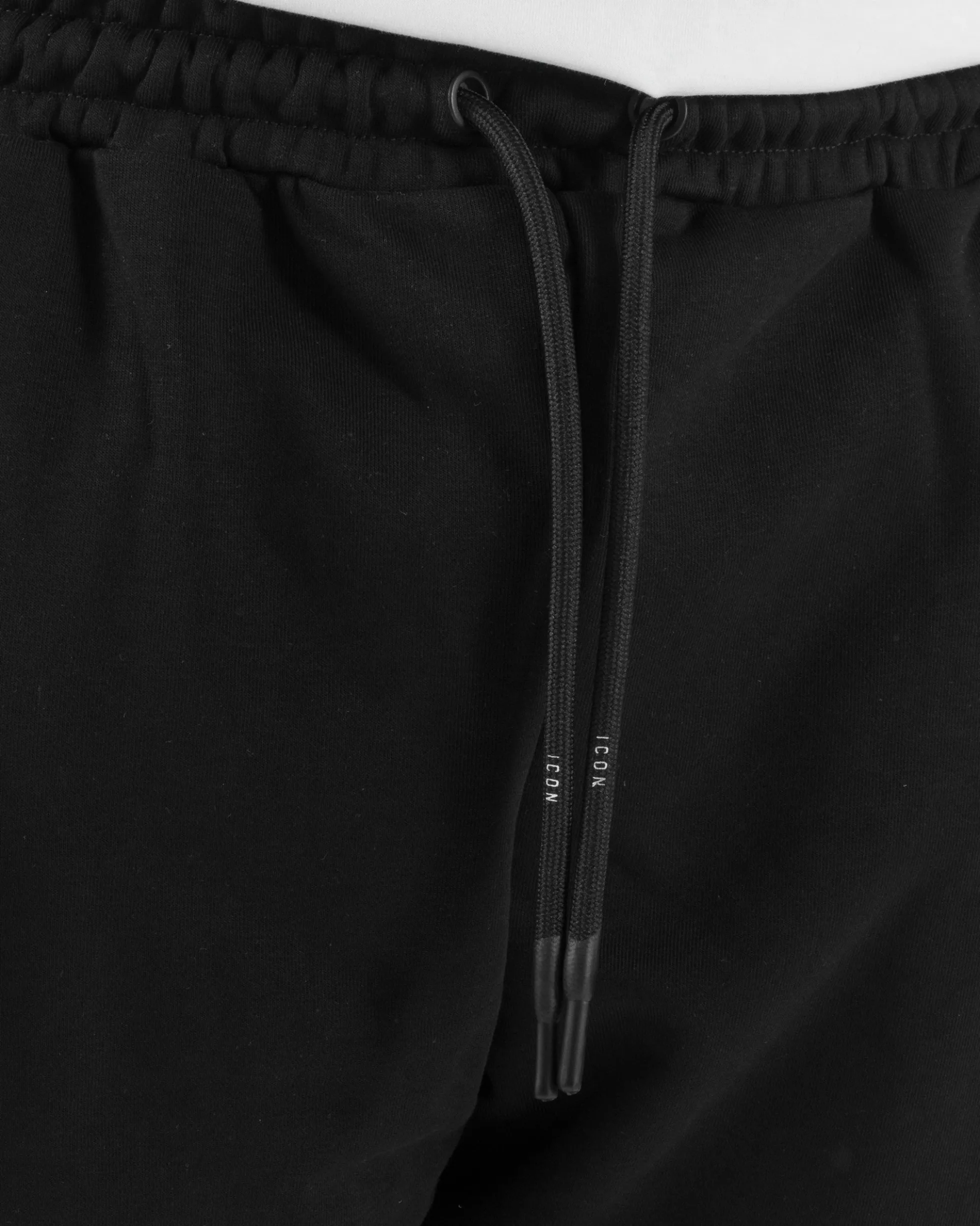Pantaloni uomo pantalaccio tuta cotone logo basic nero ICON IUP003