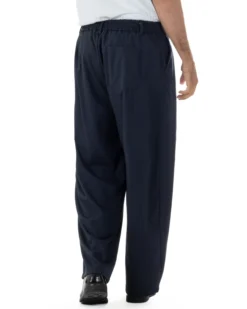 Pantaloni uomo viscosa baggy wide fit pinces estivo blu GIOSAL-P6458A