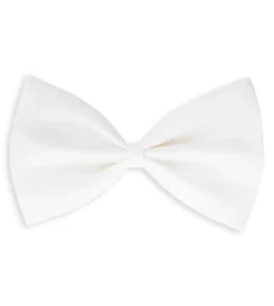 Papillon Farfalla Raso Uomo Unisex Cravattino Bianco Accessorio Elegante Cerimonia Casual Basic GIOSAL-CP1072A