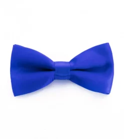 Papillon Farfalla Raso Uomo Unisex Cravattino Blu Royal Accessorio Elegante Cerimonia Casual Basic GIOSAL-CP1064A