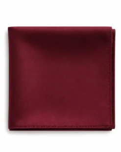 Pochette da taschino uomo unisex fazzoletto satinato tinta unita bourdeaux GIOSAL-FZ1000A