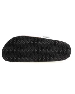 Sandalo Aperto Scarpe Ecopelle Ciabatta Uomo Unisex Sandali Infradito Fibbia Bianco GIOSAL-S1210A