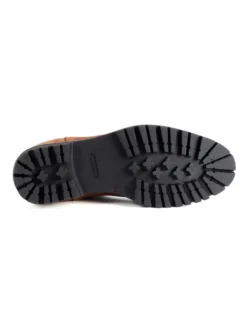 Scarpe Uomo Beatles Stivaletto Chelsea Camoscio Fondo Gomma Roccia Tabacco GIOSAL-S1299A