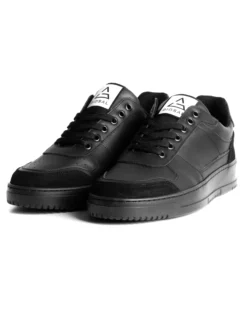 Scarpe Uomo Sneakers Ecopelle Camoscio Basic Nero Casual Sportive GIOSAL-S1253A