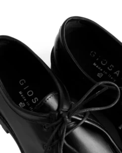 Scarpe Uomo Stringate Derby Lacci Eleganti Pelle Nero S1303A