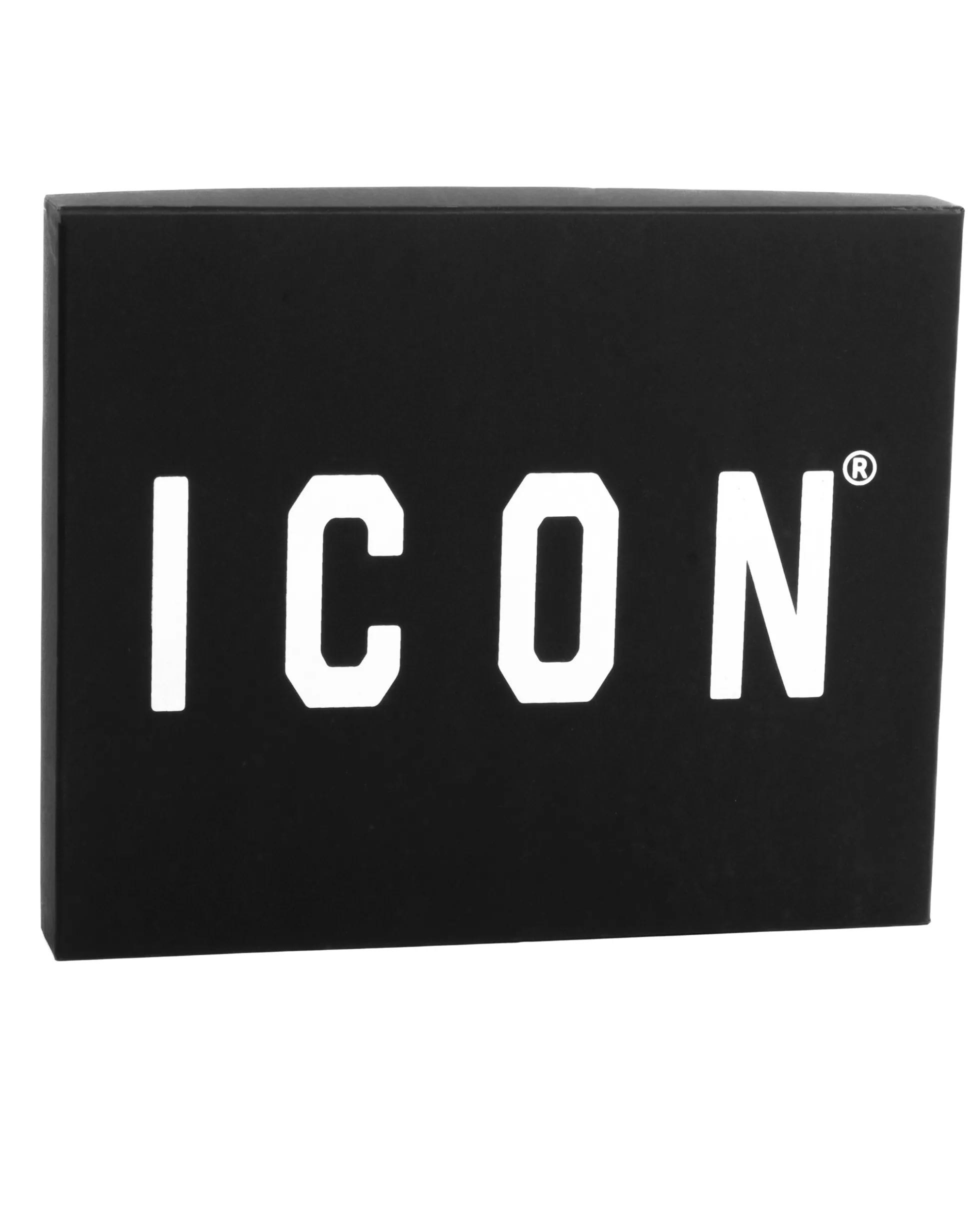 Set Sciarpa Cappello Zuccotto Logo Nero Bianco ICON ICXF2W6BOX3