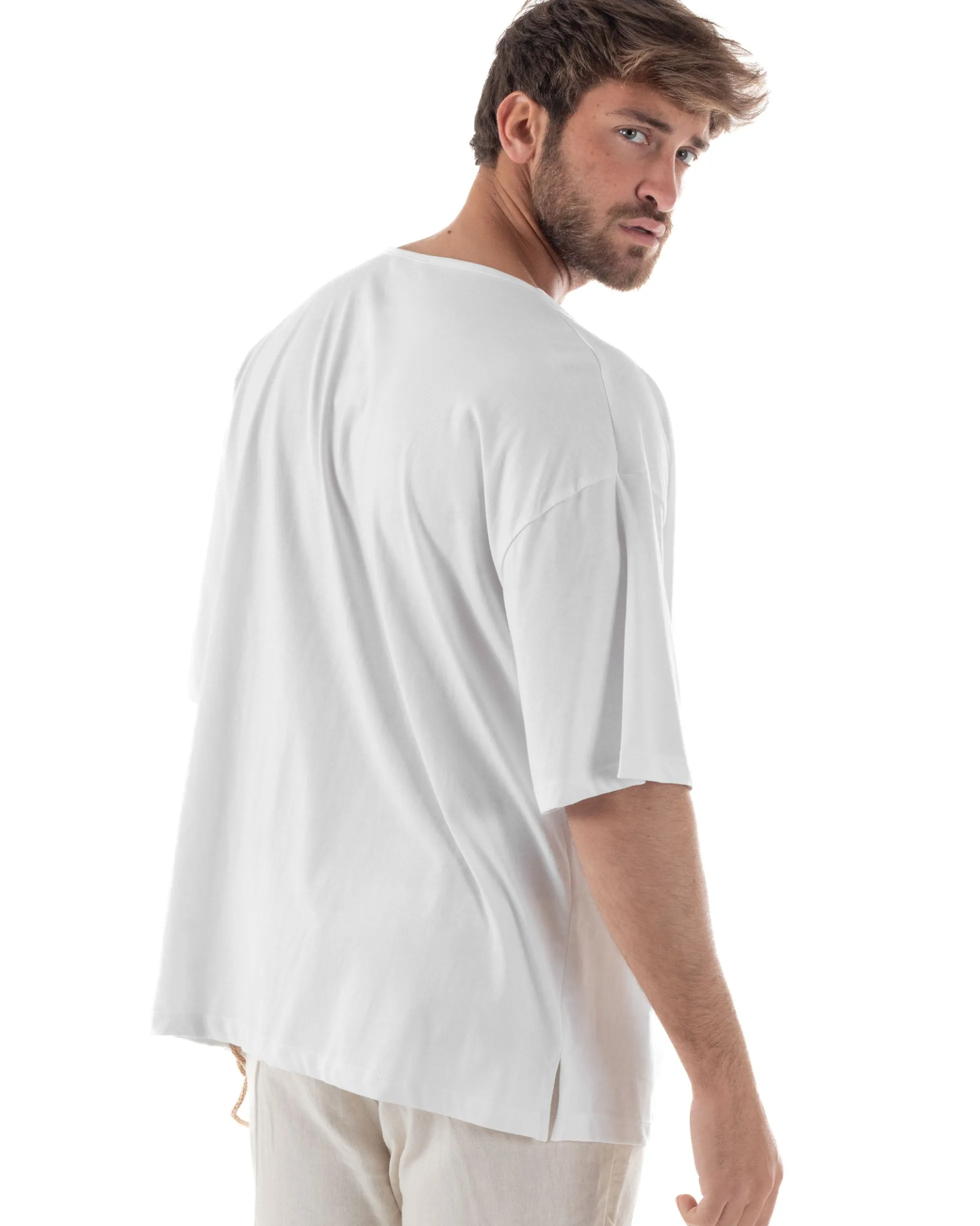 T-shirt Cotone Drappeggiata TS3117A