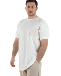 T-Shirt Cotone Taschino Regular Fit Bianco TCTS1004A