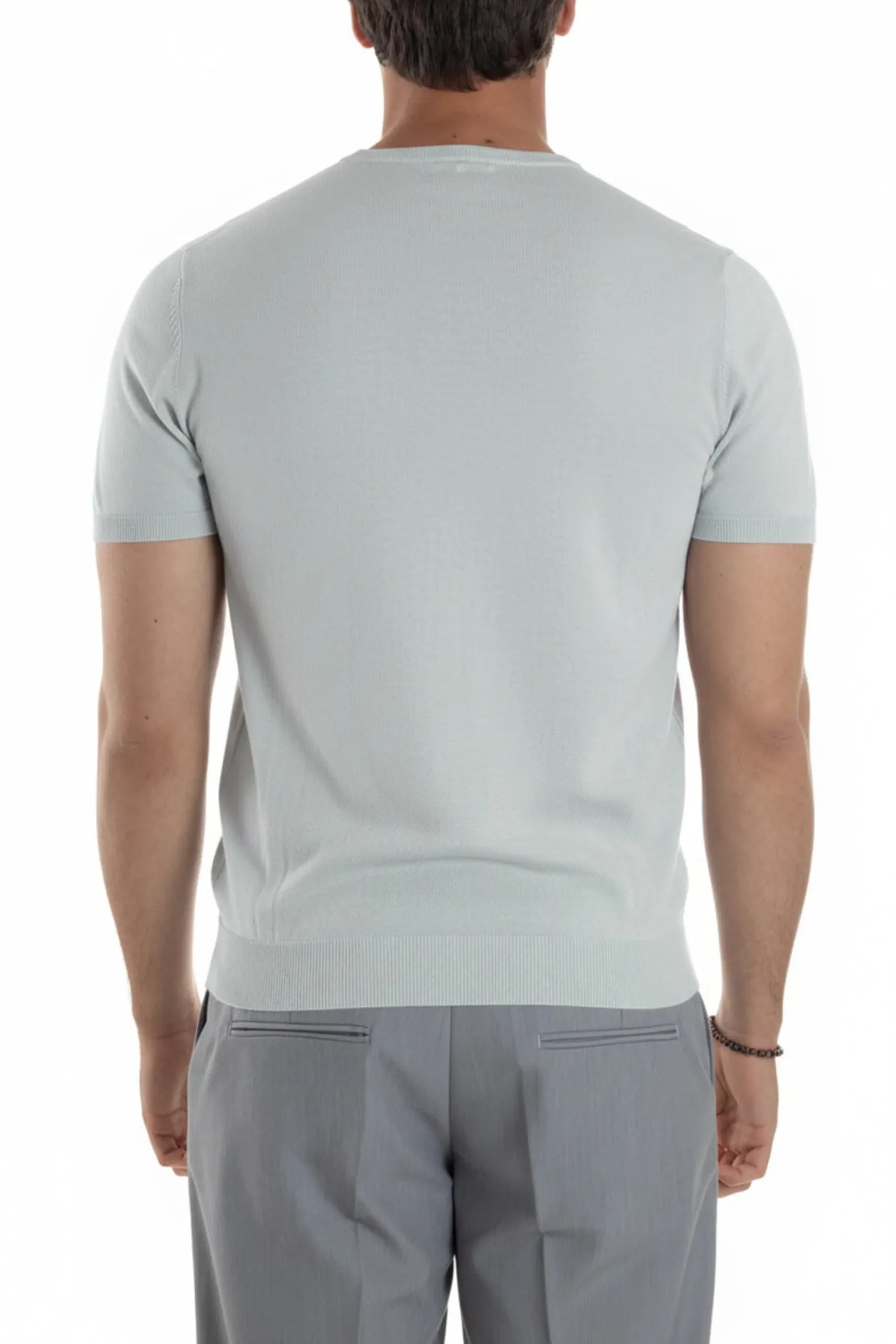 T-shirt uomo girocollo filo maglia sottogiacca casual ghiaccio GIOSAL-TS3202A