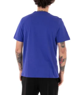 T-shirt Uomo Kappa MM Logo Cromen Tinta Unita Viola Girocollo Maniche Corte Casual GIOSAL-TS2425A