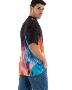 T-Shirt Uomo Tie Dye Maniche Corte Girocollo Multicolore GIOSAL - TS2903A