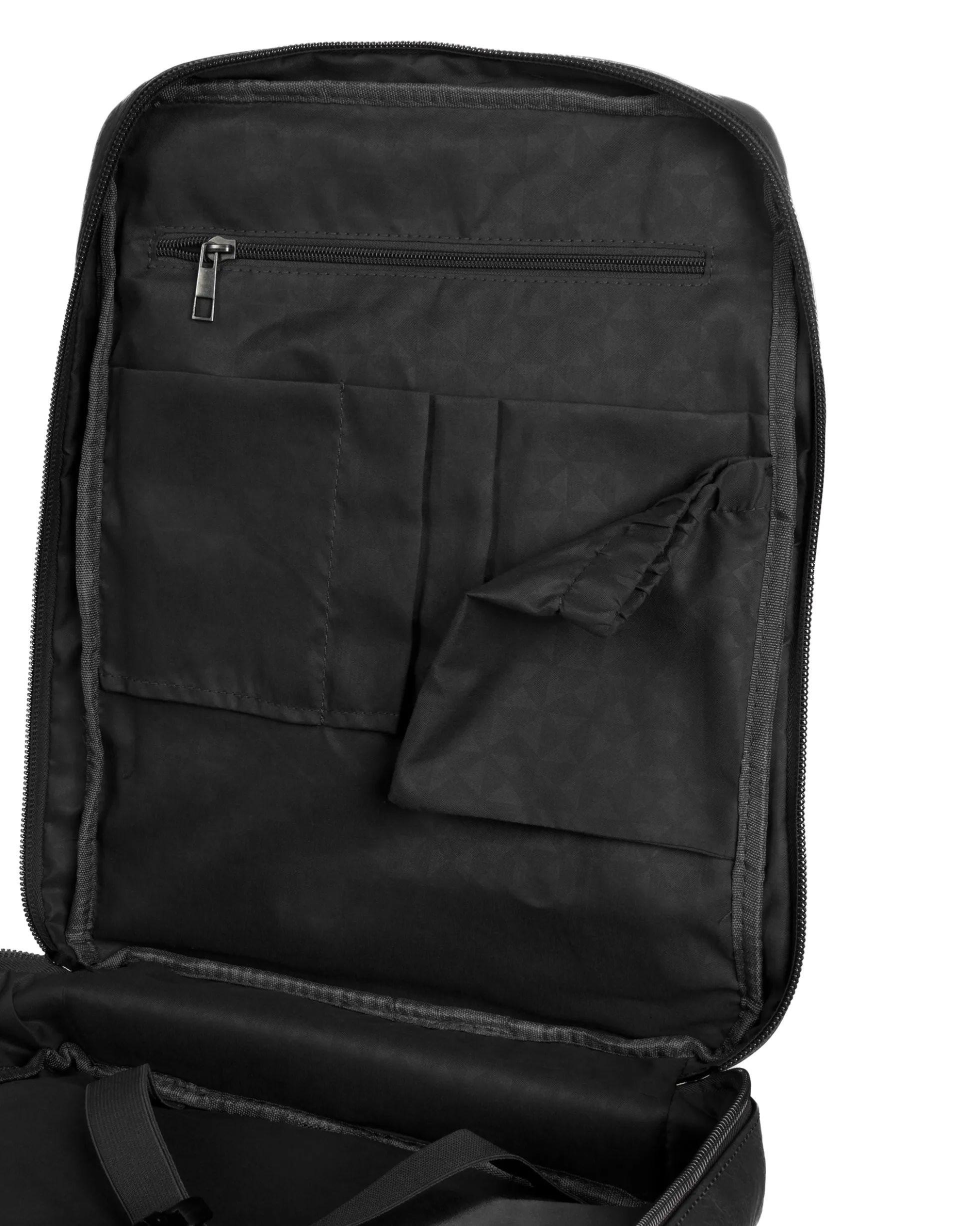 Zaino elegante moderno uomo unisex business travel ecopelle nero GIOSAL-ZU1144A