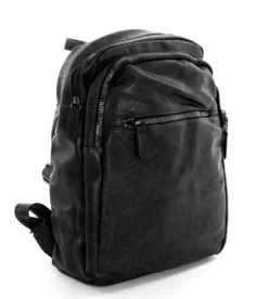 Zaino Zainetto Da Spalla Borsa Uomo Unisex Ecopelle Vintage Nero GIOSAL-ZU1038A