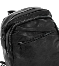 Zaino Zainetto Da Spalla Borsa Uomo Unisex Ecopelle Vintage Nero GIOSAL-ZU1038A